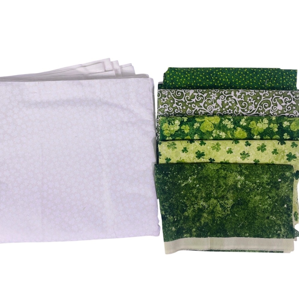 Northcott Stonehenge Fabric Bundle  12 yds St Patrick's Day Quilt Kit Green